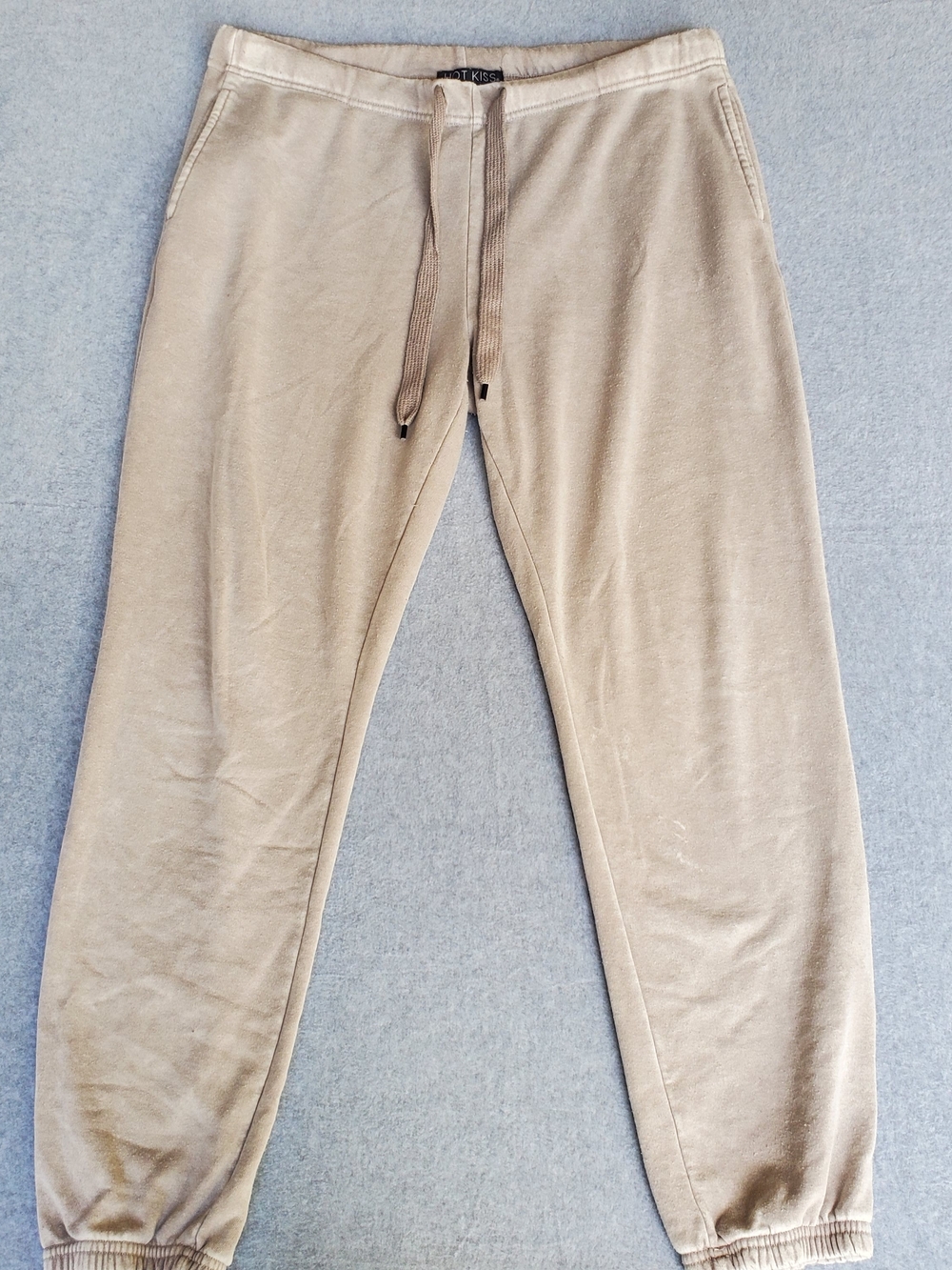 Hot Kiss Men's Jogger Sweatpants in Taupe Beige